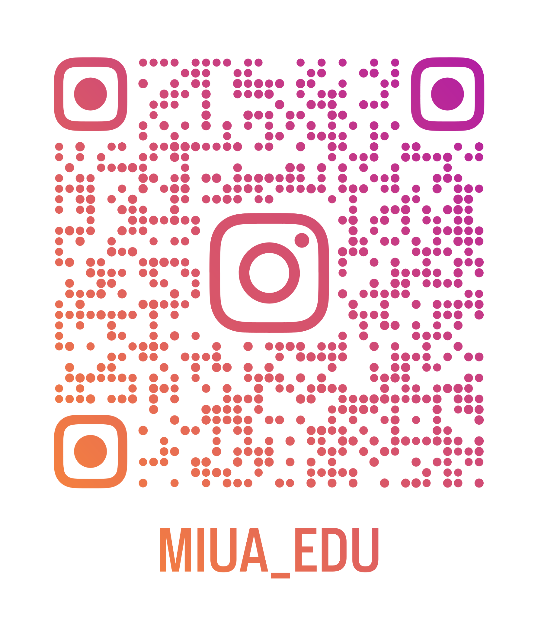 QR-код Instagram MIUA EDU